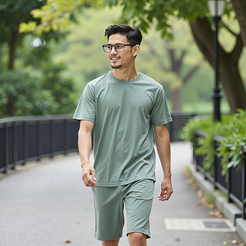 Lenskart Sky Blue Full Rim Square left side