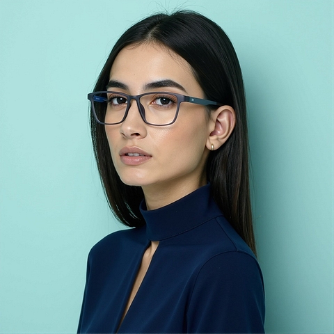 Lenskart Air Light Gray Full Rim Rectangle right side