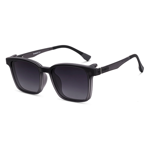 Lenskart Air Light Gray Full Rim Square right side