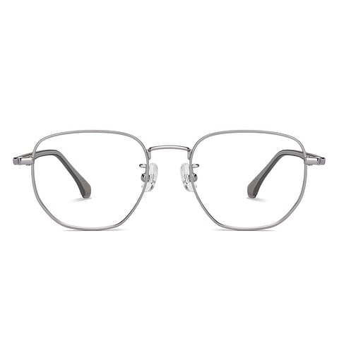 Lenskart Mid Gunmetal Full Rim Geometric right side