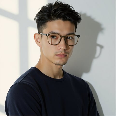 Lenskart Olive Green Full Rim Square right side