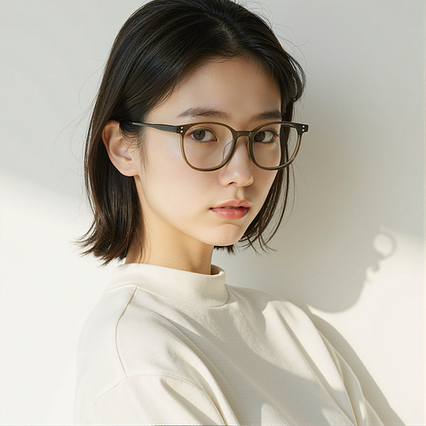 Lenskart Olive Green Full Rim Square right side