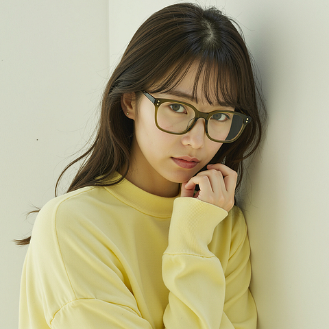 Lenskart Olive Green Full Rim Square right side