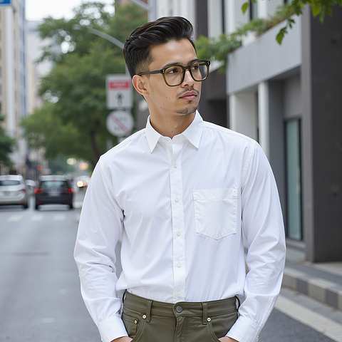 Lenskart Olive Green Full Rim Square left side