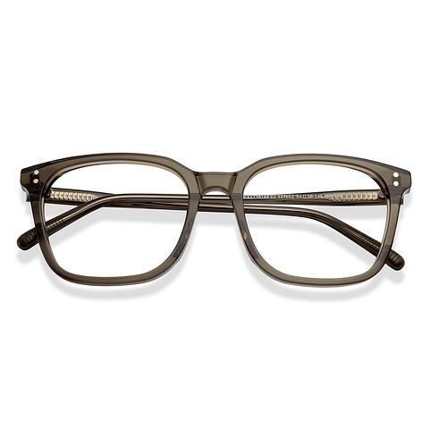 Lenskart Olive Green Full Rim Square left side