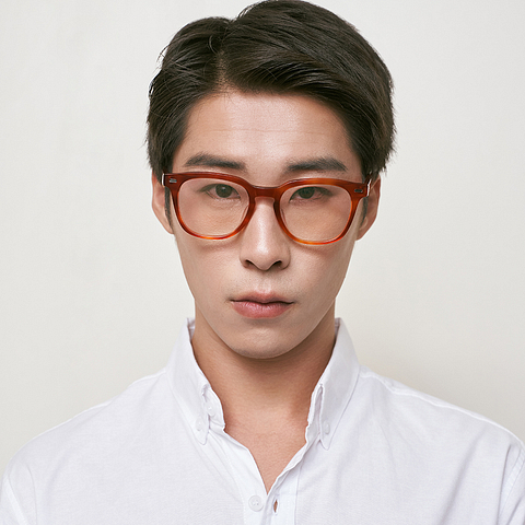 เลนส์การ์ด ส้ม ขอบเต็ม กลม right side