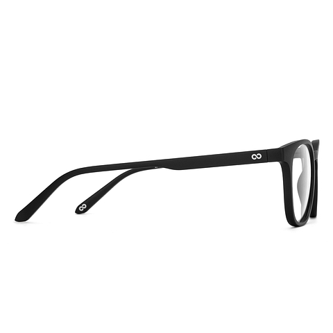 Lenskart Hustlr Screen Glasses Blue Block Zero Power Screen Glasses : Dark Night Full Rim Square Lenskart HUSTLR LB E14058-XW C40 left side