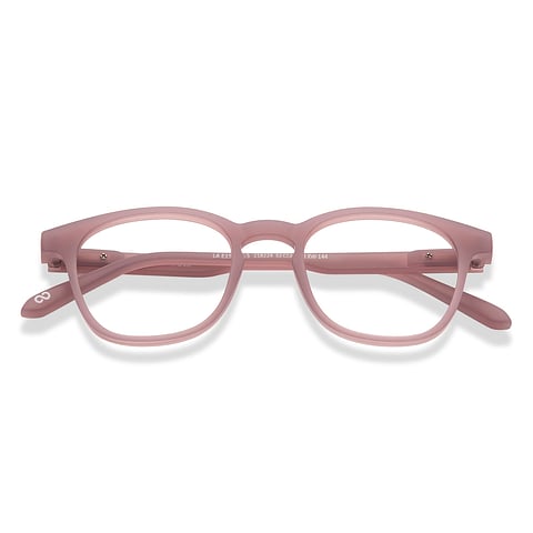 Lenskart Hustlr Dusty Rose Full Rim Square left side