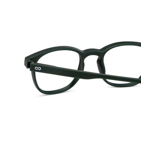 Lenskart Hustlr Military Green Full Rim Square left side