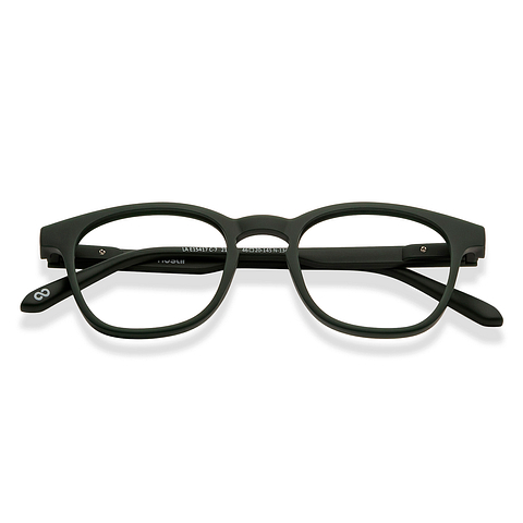 Lenskart Hustlr Military Green Full Rim Square left side