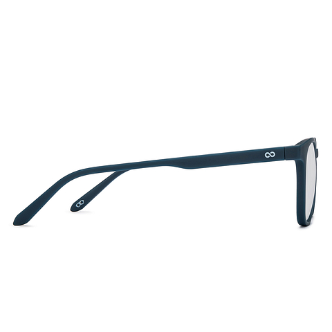 Hooper Navy Blue Full Rim Square left side