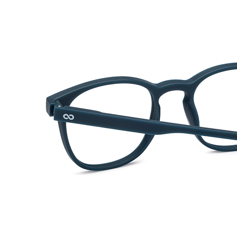 Hooper Navy Blue Full Rim Square left side