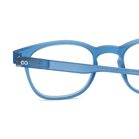 Lenskart Hustlr Ocean Blue Full Rim Square left side