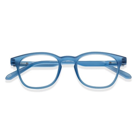 Lenskart Hustlr Ocean Blue Full Rim Square left side