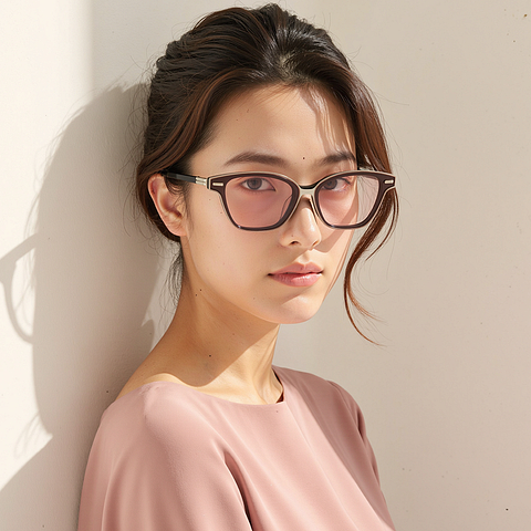 Lenskart STUDIO Pink Full Rim Cat Eye Lenskart STUDIO SG Switch LK E17674AF Accessories right side