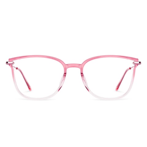 Lenskart Air Pink Transparent Full Rim Cat Eye right side