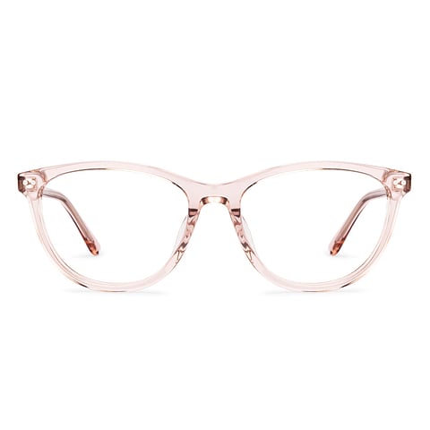 Lenskart Pink Transparent Full Rim Cat Eye right side