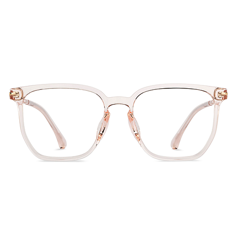 Lenskart Air Pink Transparent Full Rim Square right side