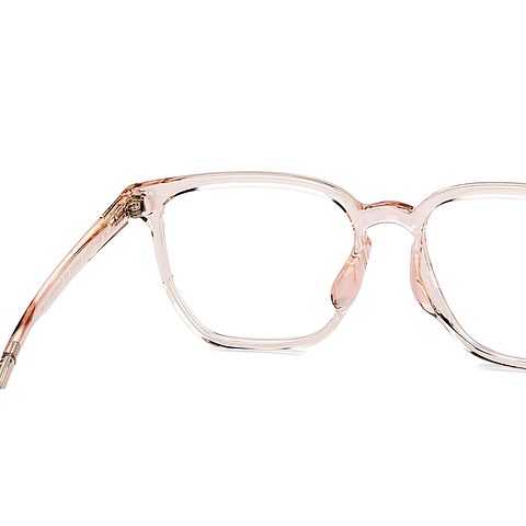 Lenskart Air Pink Transparent Full Rim Square right side