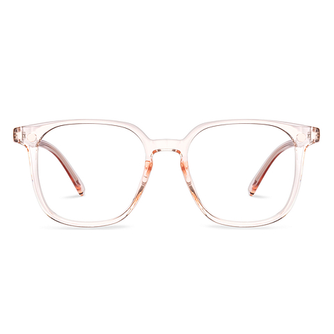 Lenskart Air Pink Transparent Full Rim Square right side