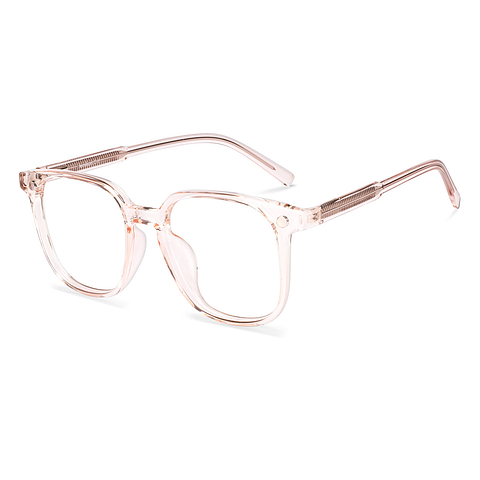 Lenskart Air Pink Transparent Full Rim Square right side