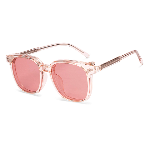 Lenskart Air Pink Transparent Full Rim Square right side