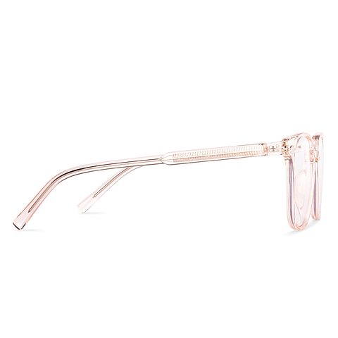 Lenskart Air Pink Transparent Full Rim Square right side