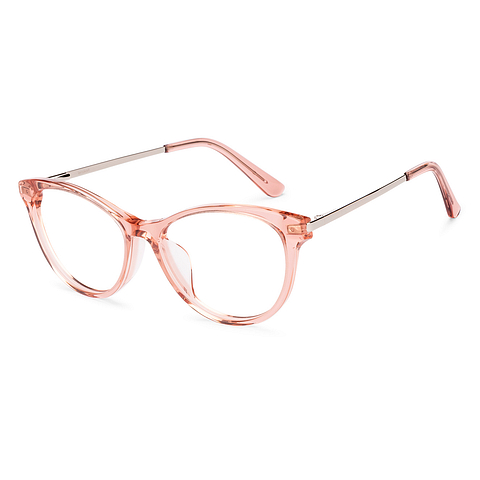 Lenskart Pink Transparent Full Rim Cat Eye right side