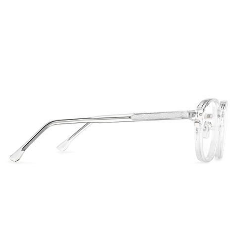 Lenskart Air Online Crystal Transparent Full Rim Round left side