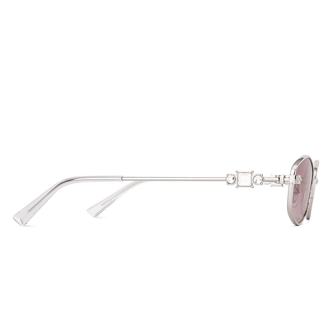 Lenskart STUDIO Silver Full Rim Geometric right side