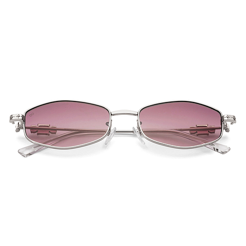 Lenskart STUDIO Silver Full Rim Geometric right side