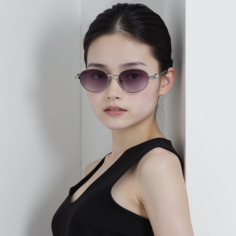 Lenskart STUDIO Silver Full Rim Round right side