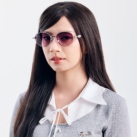 Lenskart STUDIO Silver Full Rim Round right side
