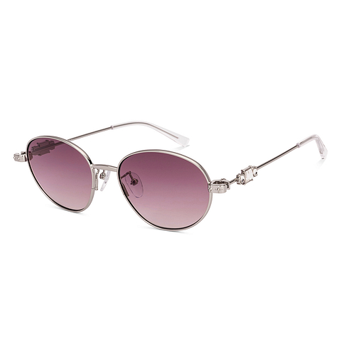 Lenskart STUDIO Silver Full Rim Round left side