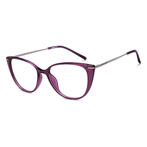 Lenskart Air Online Purple Full Rim Cat Eye left side
