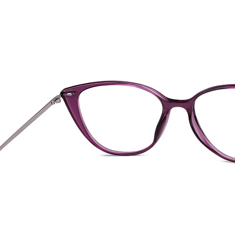 Lenskart Air Online Purple Full Rim Cat Eye right side