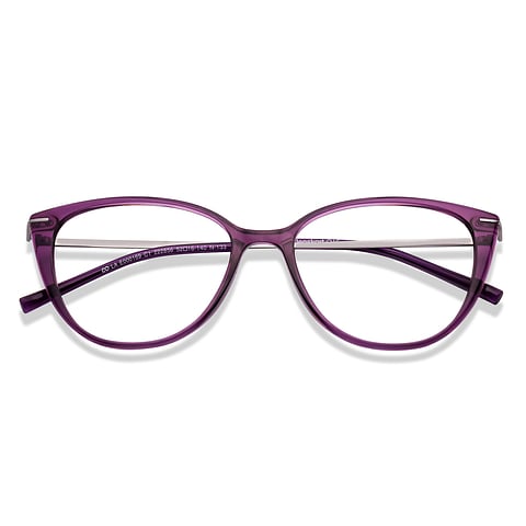 Lenskart Air Online Purple Full Rim Cat Eye left side