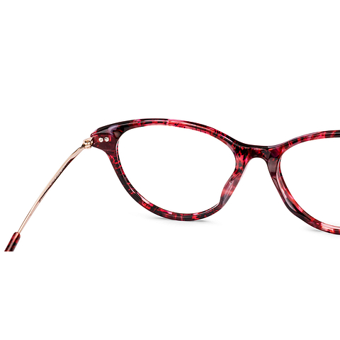 Lenskart Red Tortoise Full Rim Cat Eye right side