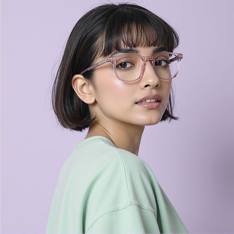 Lenskart Hustlr Rose-Ace Full Rim Square left side