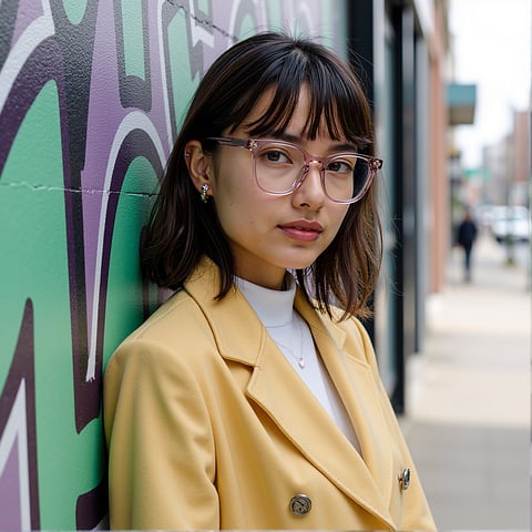 Lenskart Hustlr Rose-Ace Full Rim Square right side