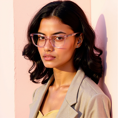 Lenskart Hustlr Rose-Ace Full Rim Square left side