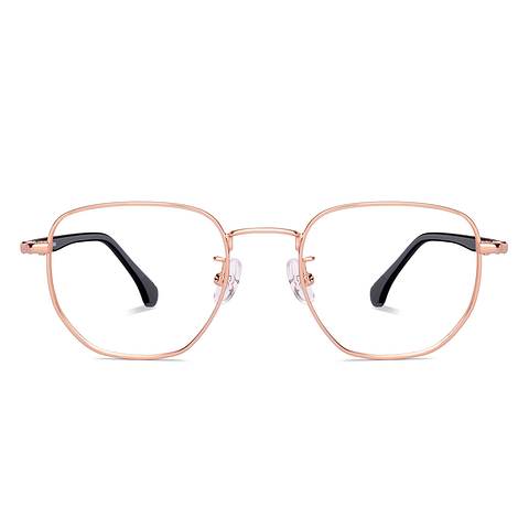 Lenskart Rose Gold Full Rim Geometric right side