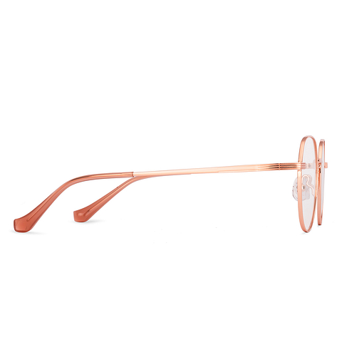 Lenskart Rose Gold Full Rim Round left side