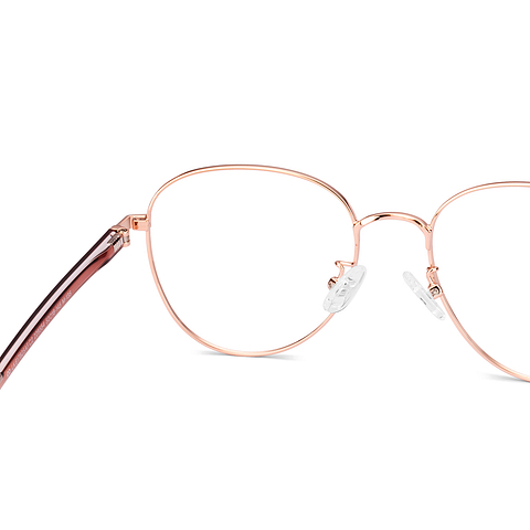 Lenskart Rose Gold Full Rim Round right side