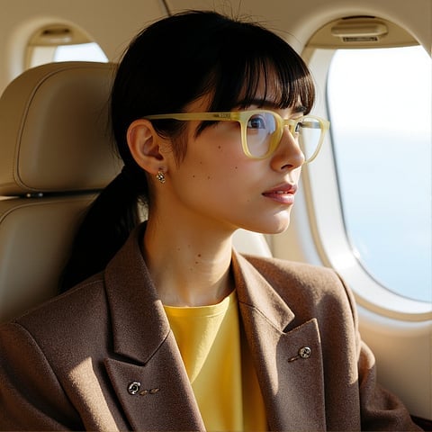 Lenskart Hustlr Sand Dune Full Rim Square right side