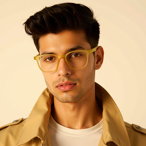Lenskart Hustlr Sand Dune Full Rim Square left side Lenskart Hustlr Sand Dune Full Rim Square left side