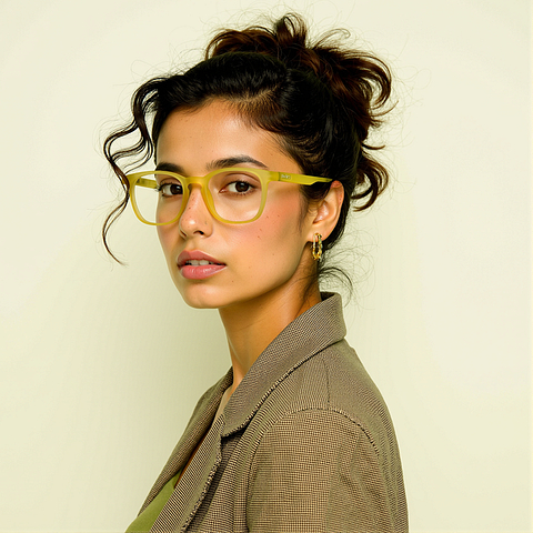 Lenskart Hustlr Sand Dune Full Rim Square left side Lenskart Hustlr Sand Dune Full Rim Square left side
