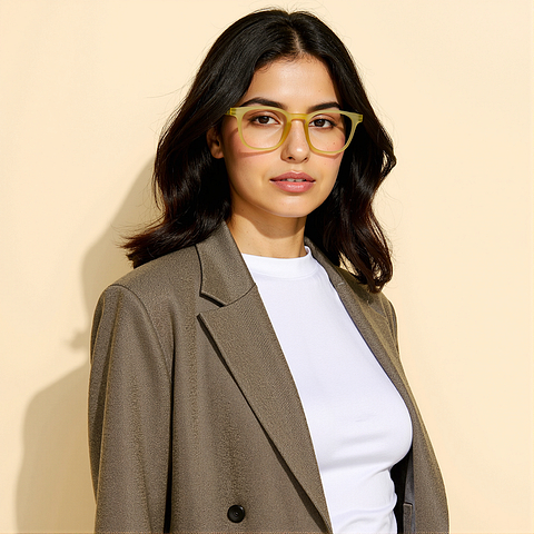 Lenskart Hustlr Sand Dune Full Rim Square right side Lenskart Hustlr Sand Dune Full Rim Square right side