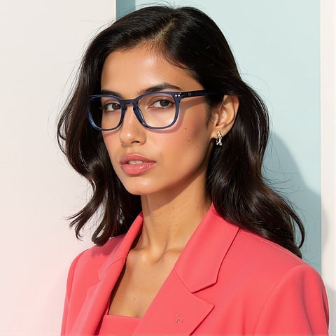 Lenskart Hustlr READERS Sapphire-Ace Full Rim Square right side