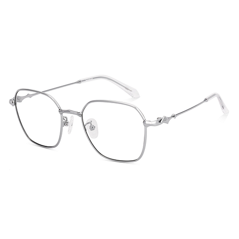 Lenskart Silver Full Rim Geometric right side
